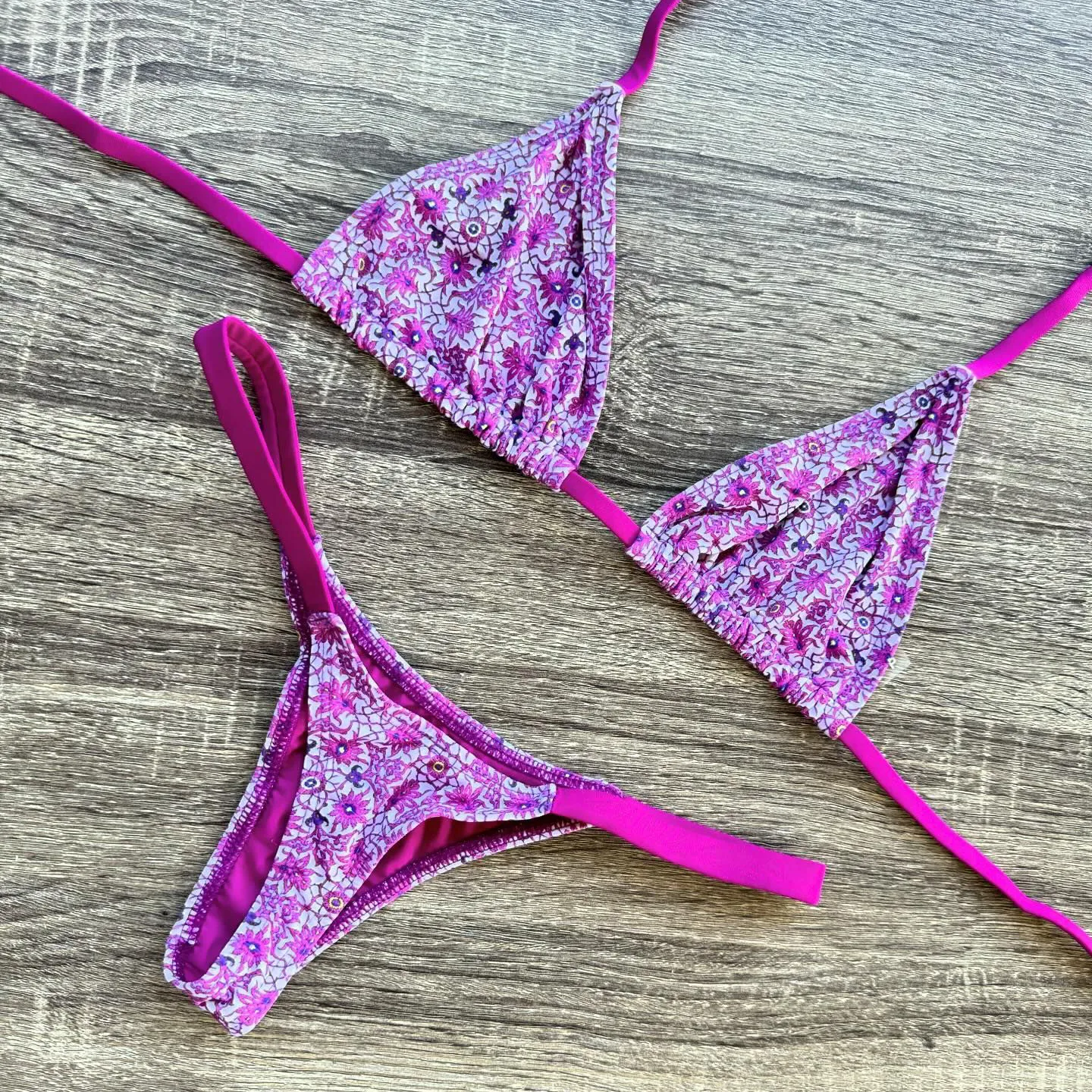 Flower Print Sexy Split Bikini